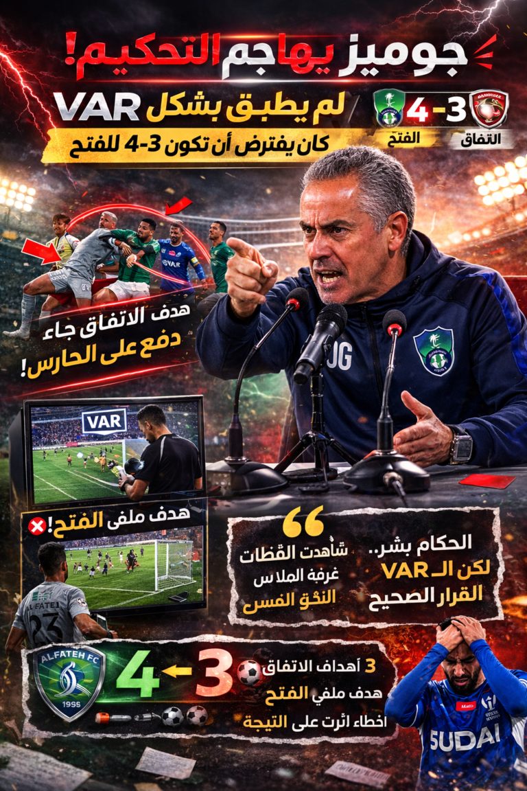 جوميز ينتقد التحكيم وVAR