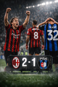 فرحة ميلانو تحت المطر